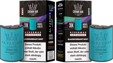 Al Fakher - Hypermax Pods 2 x 10ml ( links + rechts ) - Blackcurrant Ice