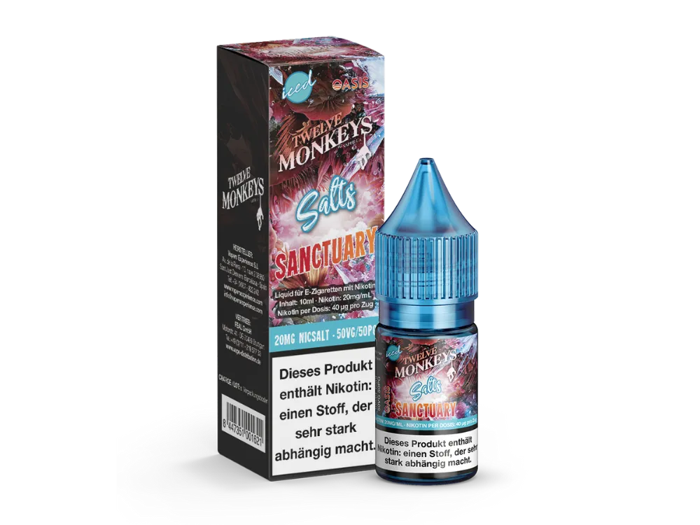 Twelve Monkeys.- Iced Series Nicsalt - Sanctuary 20mg