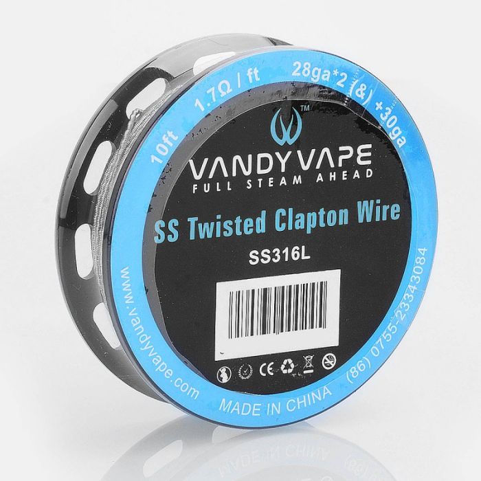 Vandy Vape - Twisted Clapton Wire 28ga x2 + 38ga Stainless Steel