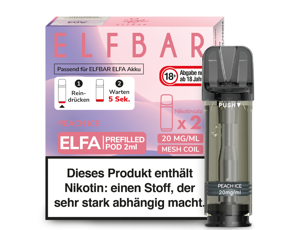 ELFBAR ELFA - Peach Ice / Juicy Peach
