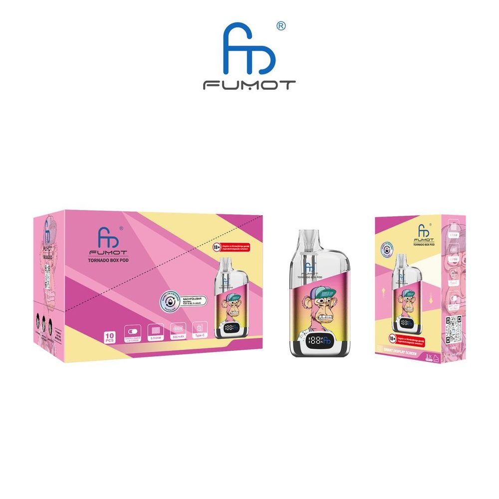 FUMOT TORNADO BOX POD KIT - FARBE: YELLOW PINK