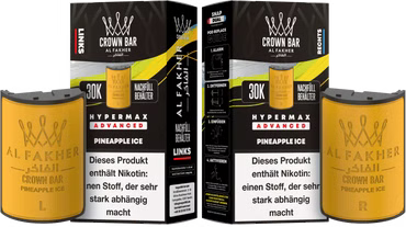 Al Fakher - Hypermax Pods 2 x 10ml ( links + rechts ) - Pineapple Ice