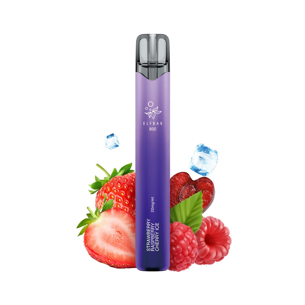 Elfbar - 800 - Strawberry Raspberry Cherry Ice 20mg