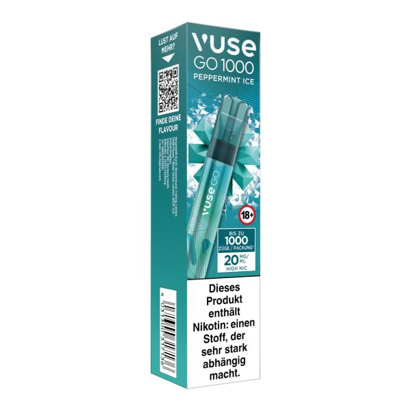 Vuse - Go 1000 20mg - Peppermint Ice
