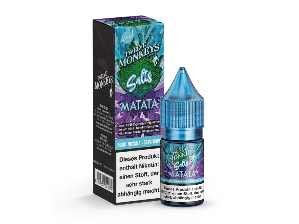 Twelve Monkeys.- Iced Series Nicsalt - Matata 20mg