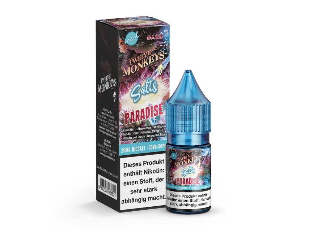 Twelve Monkeys.- Iced Series Nicsalt - Paradise 20mg