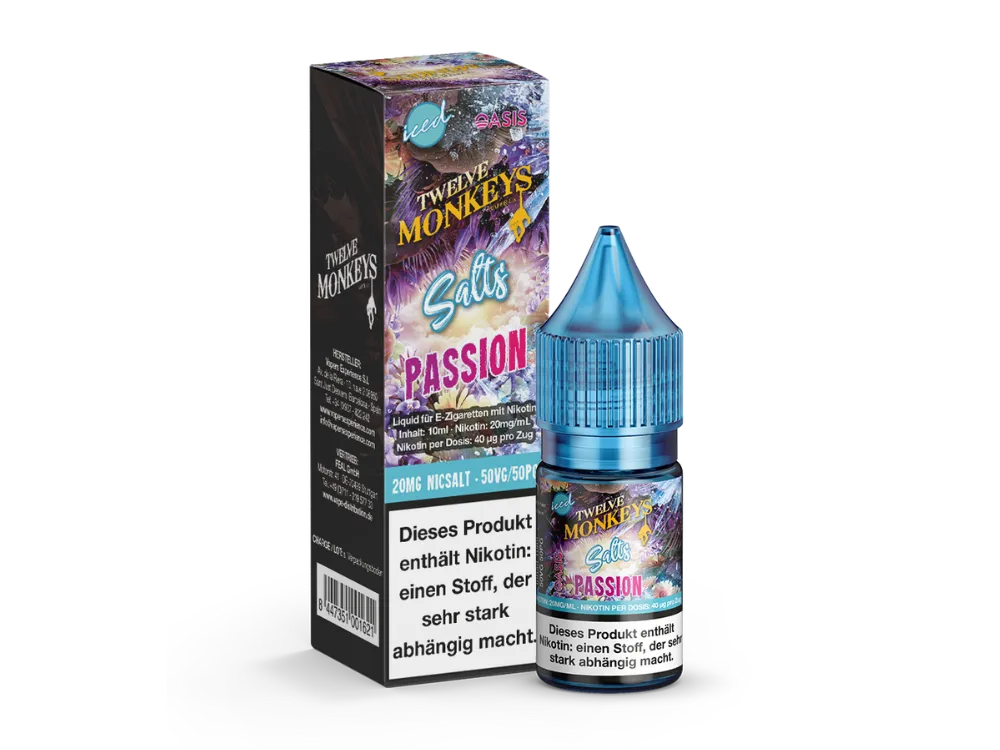 Twelve Monkeys.- Iced Series Nicsalt - Passion 20mg
