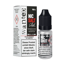 Wanted -  Salz Shot 50/50 20mg/ml 10ml