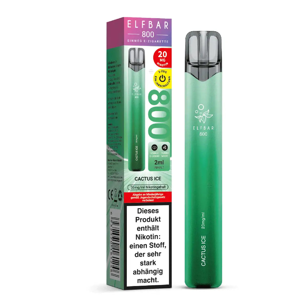 Elfbar - 800 - Cactus Ice 20mg