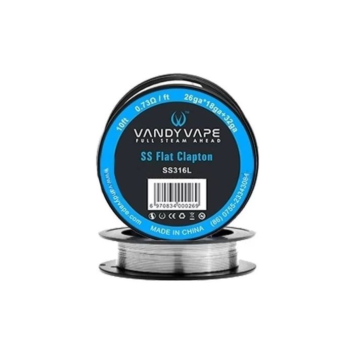 Vandy Vape - Flat Clapton 26/18ga + 32ga Stainless Steel