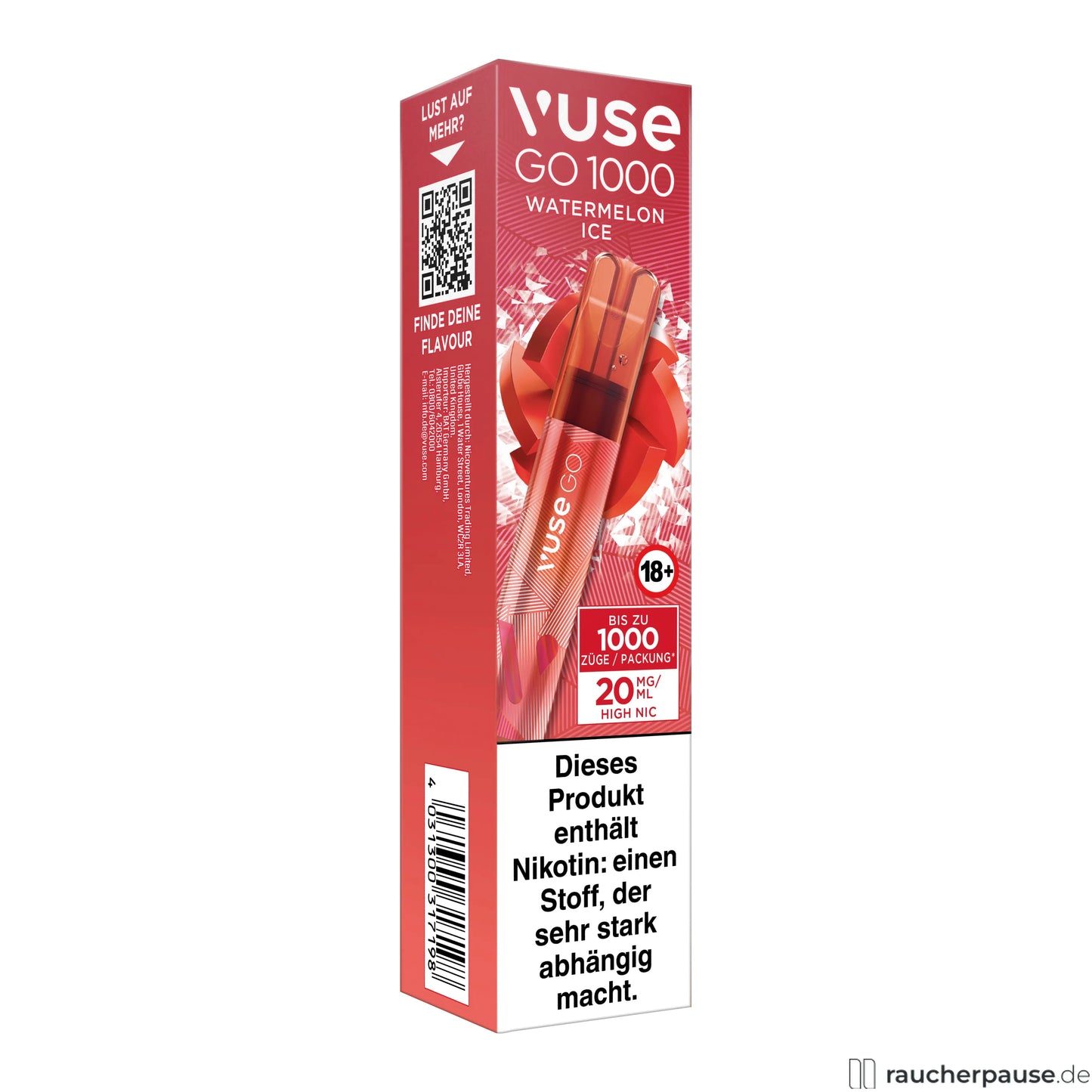 Vuse - Go 1000 20mg - Watermelon Ice
